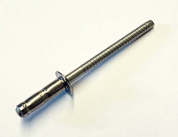 3.2mm X 9.5mm BLIND RIVET Steel Body / Steel Stem HARD GRIP (3.0mm-5.0mm RANGE) 